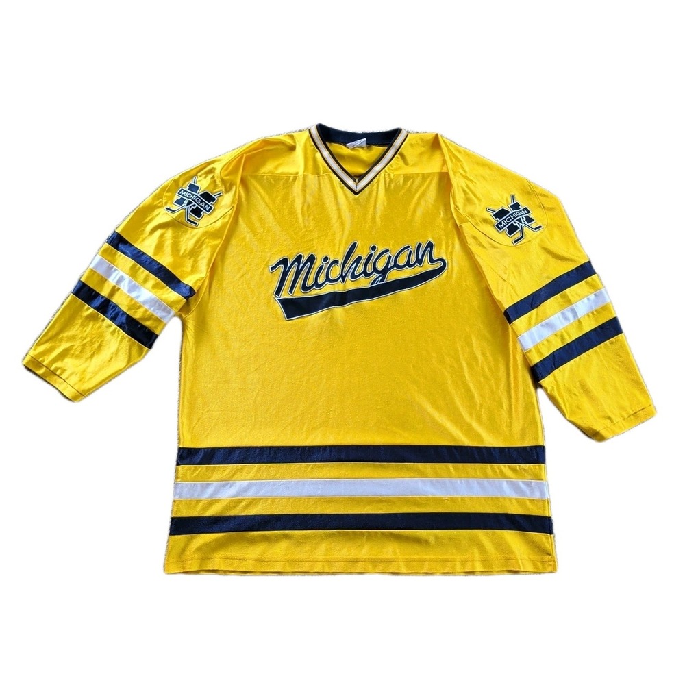 Vintage Michigan Wolverines Hockey Jersey XXL K1 Sportswear NCAA Men Made in USA